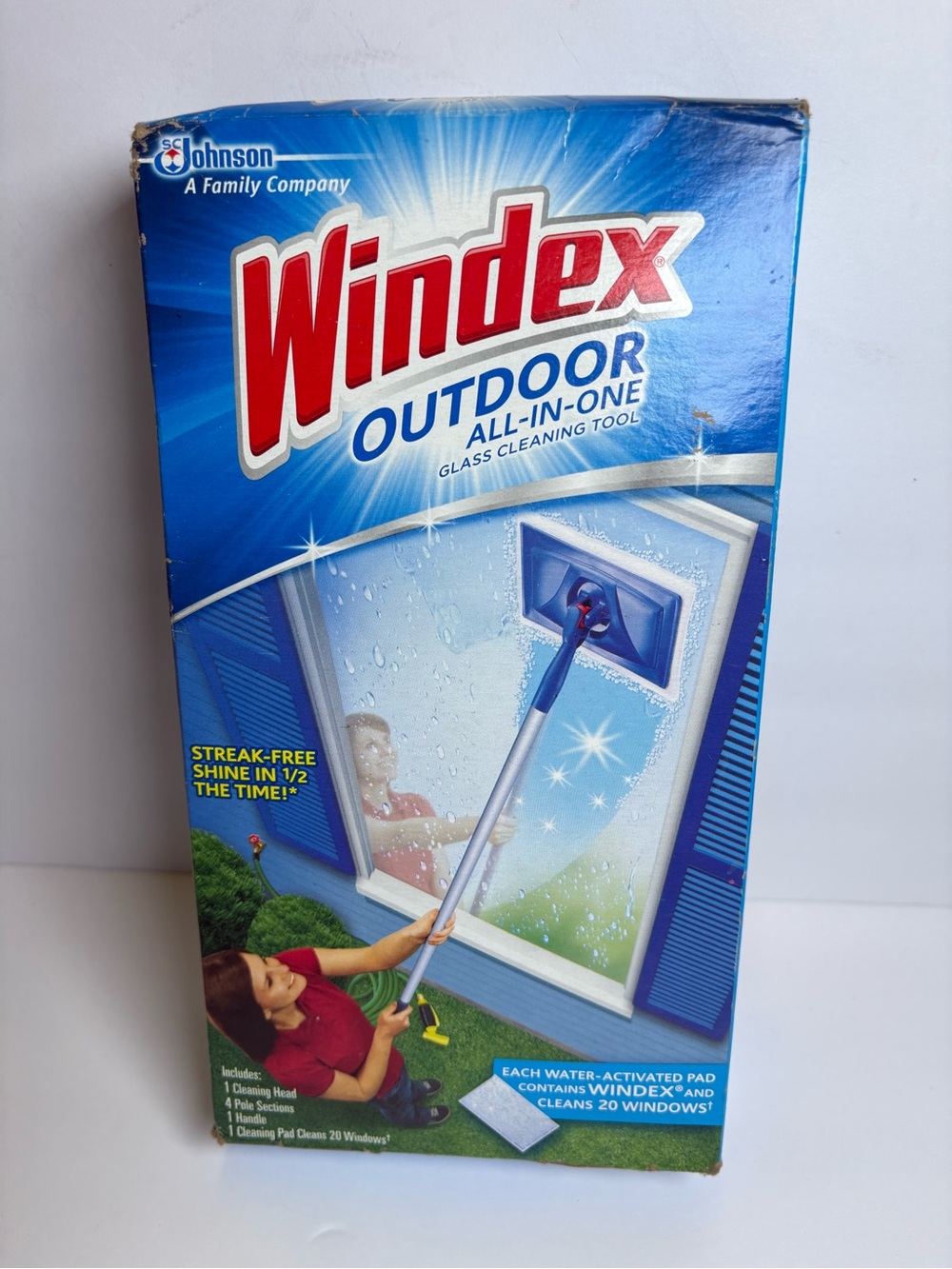 NEW Windex Outdoor All-In-One Glass & Window Cleaning Tool Starter Kit Sealed